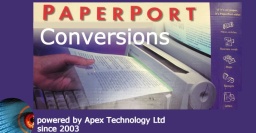 Paperport Scanned Documents Conversion to .MAX, TIF, PDF